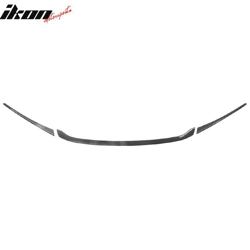2022-2025 Civic Sedan Hatchback Carbon Fiber Print Grille Trim ABS