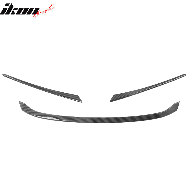 2022-2025 Civic Sedan Hatchback Carbon Fiber Print Grille Trim ABS