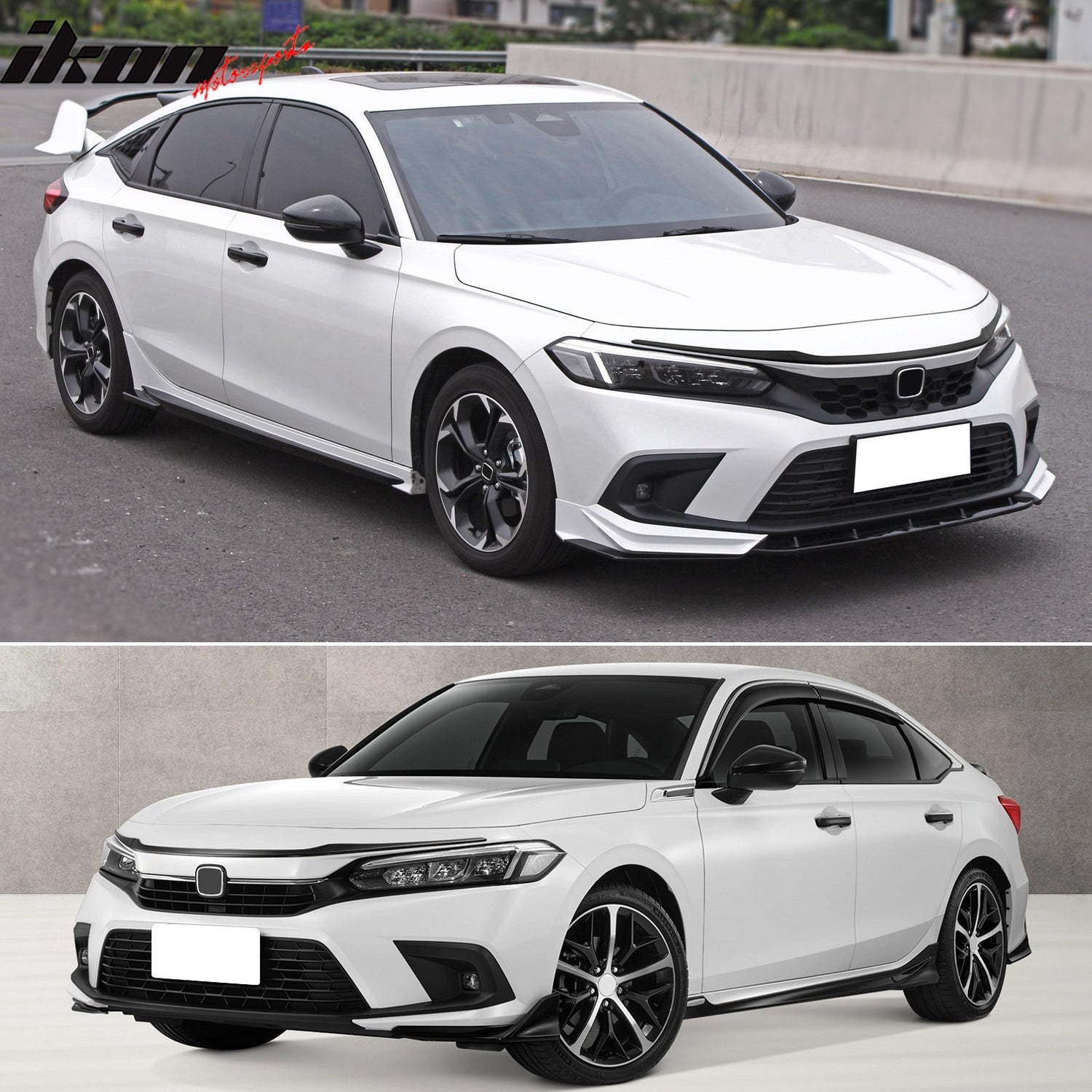 2022-2025 Honda Civic Sedan Hatchback Gloss Black Grille Trim ABS