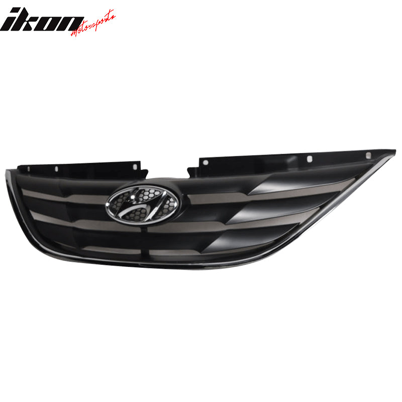 2010-2012 Hyundai Sonata Unpainted Mesh Front Hood Grille Grill ABS