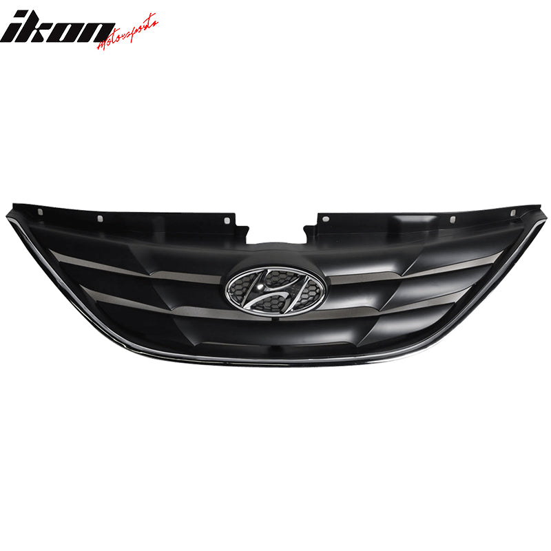 2010-2012 Hyundai Sonata Unpainted Mesh Front Hood Grille Grill ABS