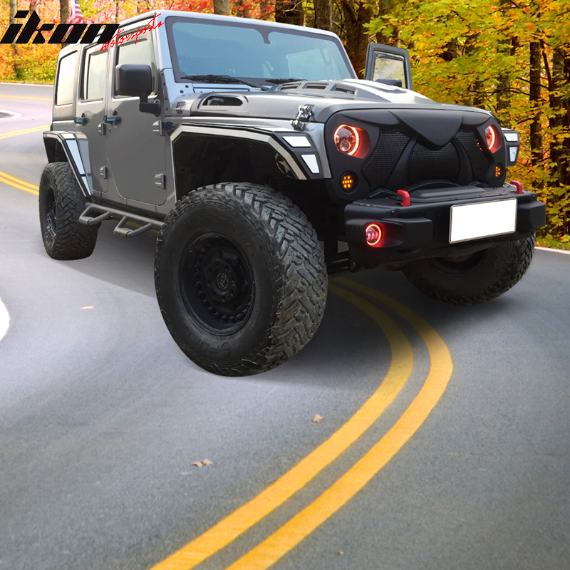 2007-2018 Jeep Wrangler JK JKU Cobra Front Cobra Grille Guard Insert