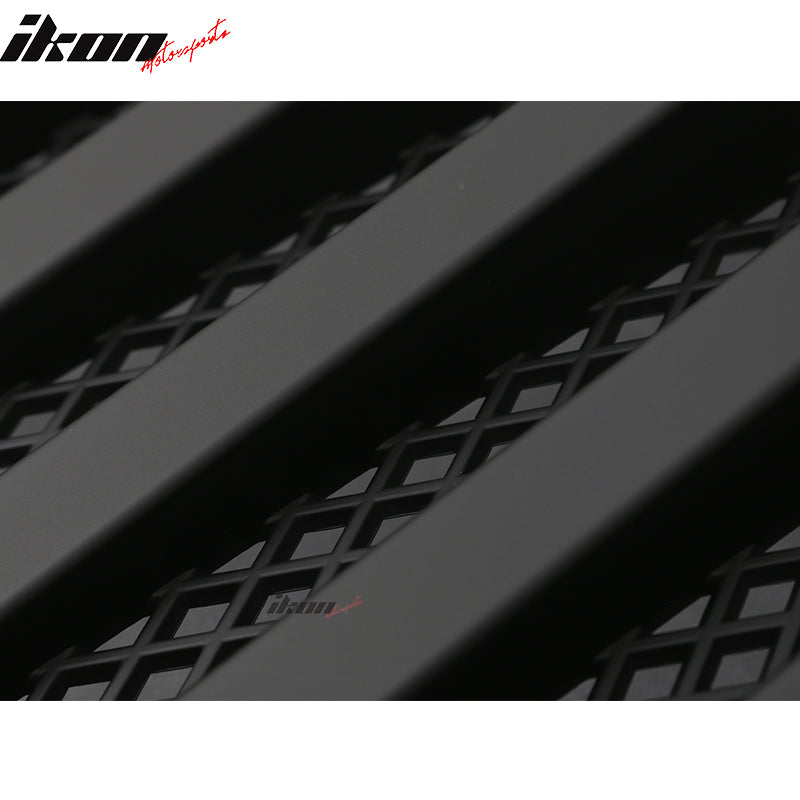 1997-2006 Jeep Wrangler TJ V2 Topfire Monster Hood Matte Mesh Grill