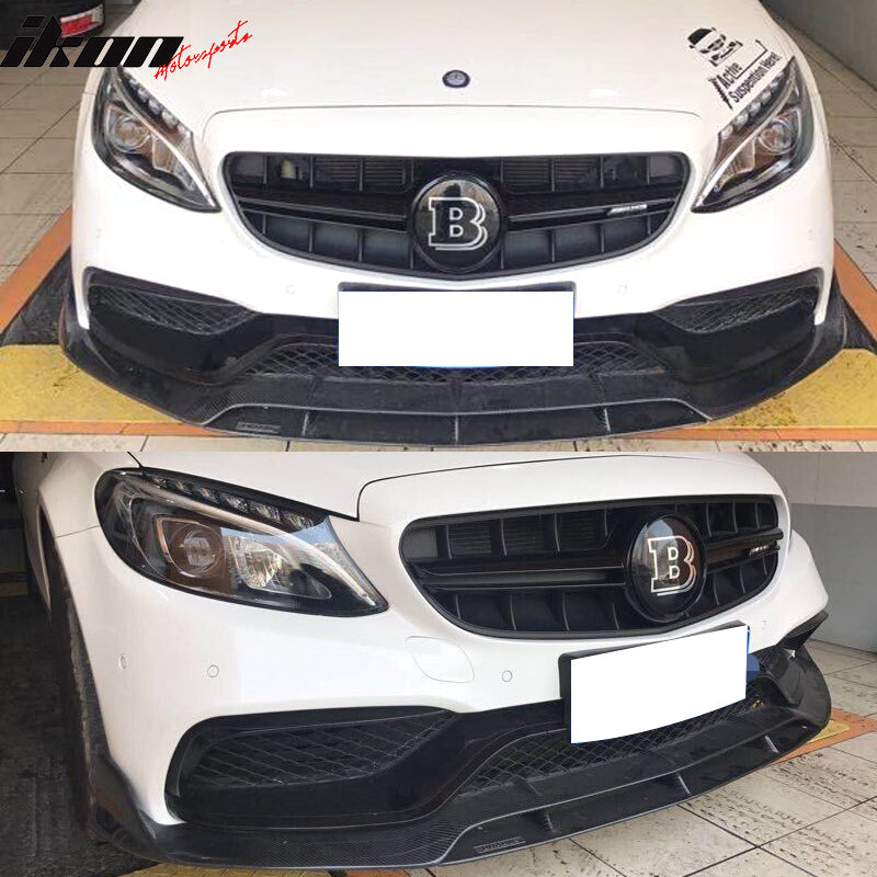 2015-2018 Benz C Class W205 AMG Sport Vertical Black Front Grille