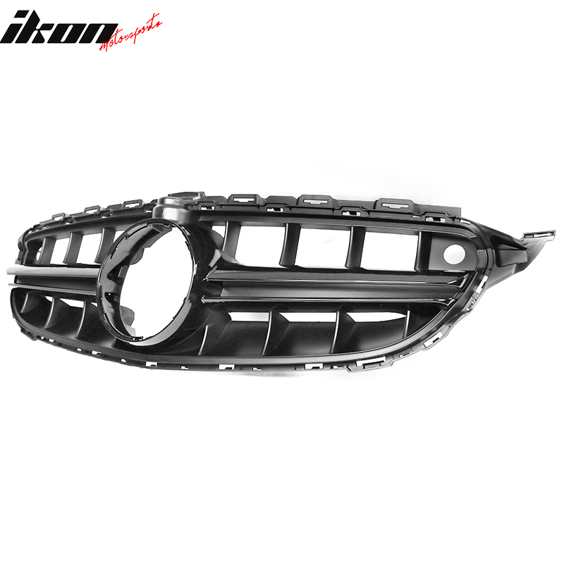 2015-2018 Mercedes-Benz W205 Vertical Black Front Grille W Camera Hole