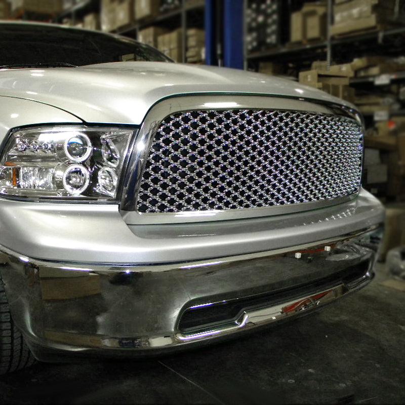 Spec-D Grill Dodge Ram (2009-2012) Mesh Chrome or Black