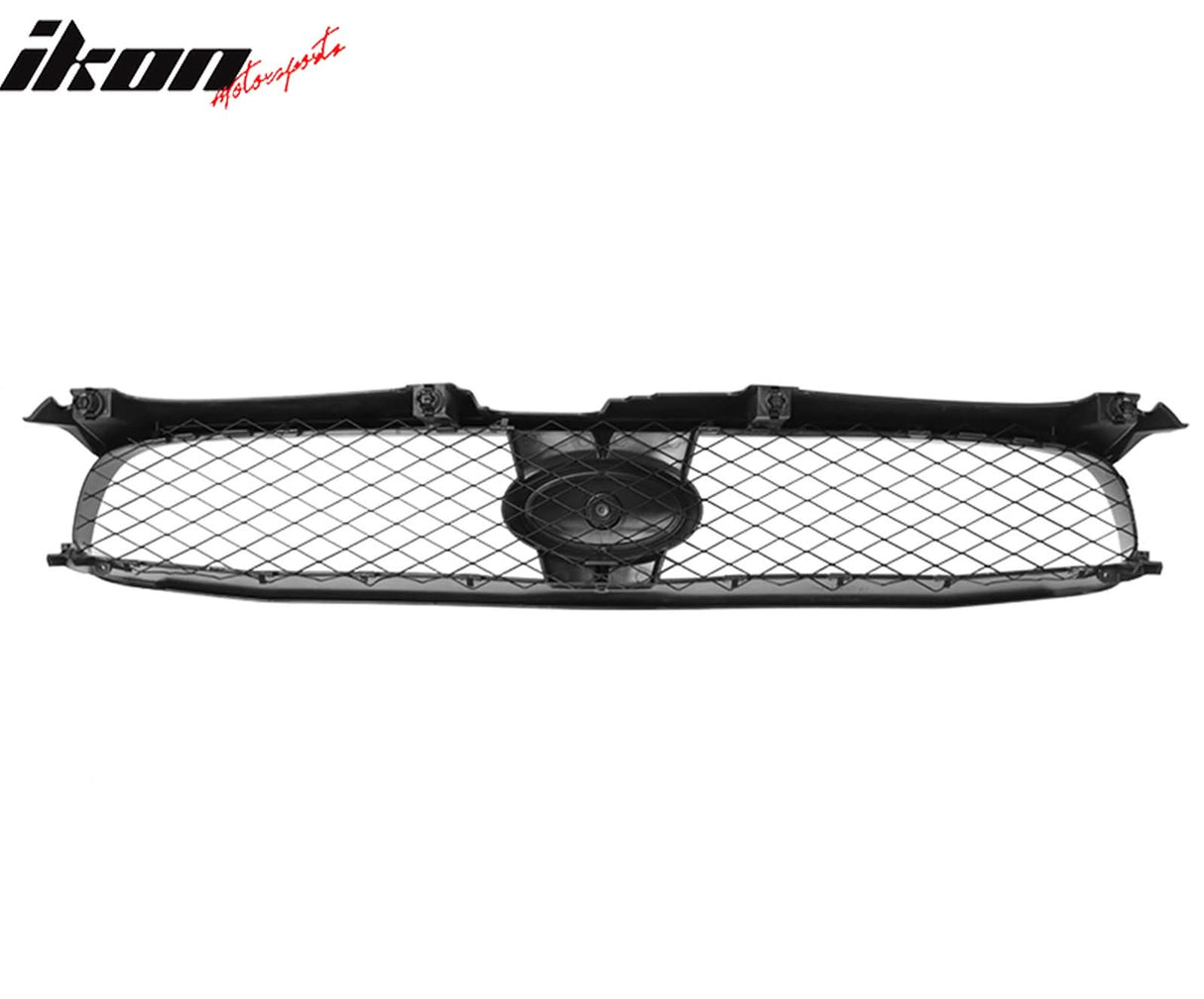 2004-2005 Subaru Impreza STI Style Front Bumper Grille Gloss Black ABS
