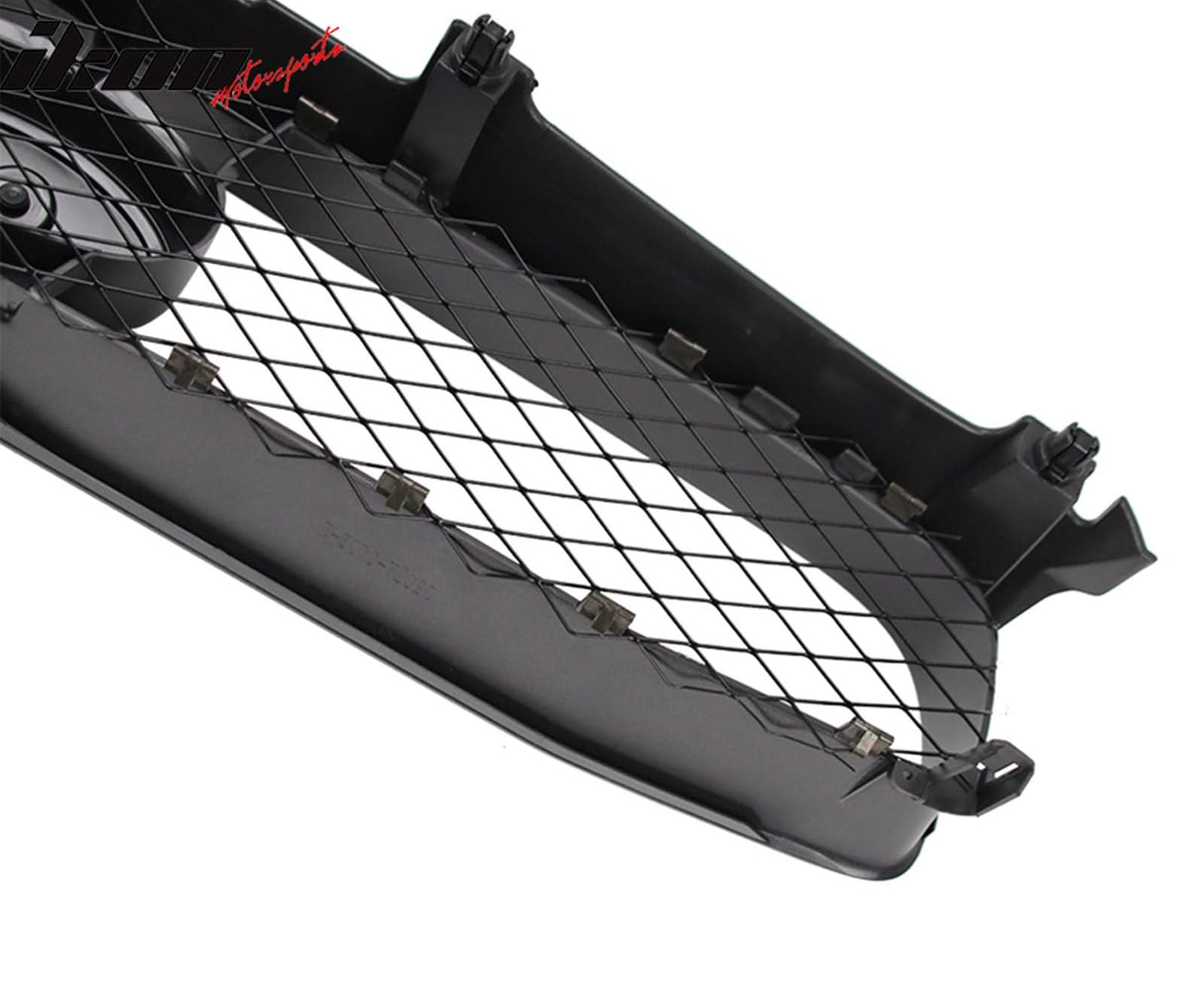 2004-2005 Subaru Impreza STI Style Front Bumper Grille Gloss Black ABS