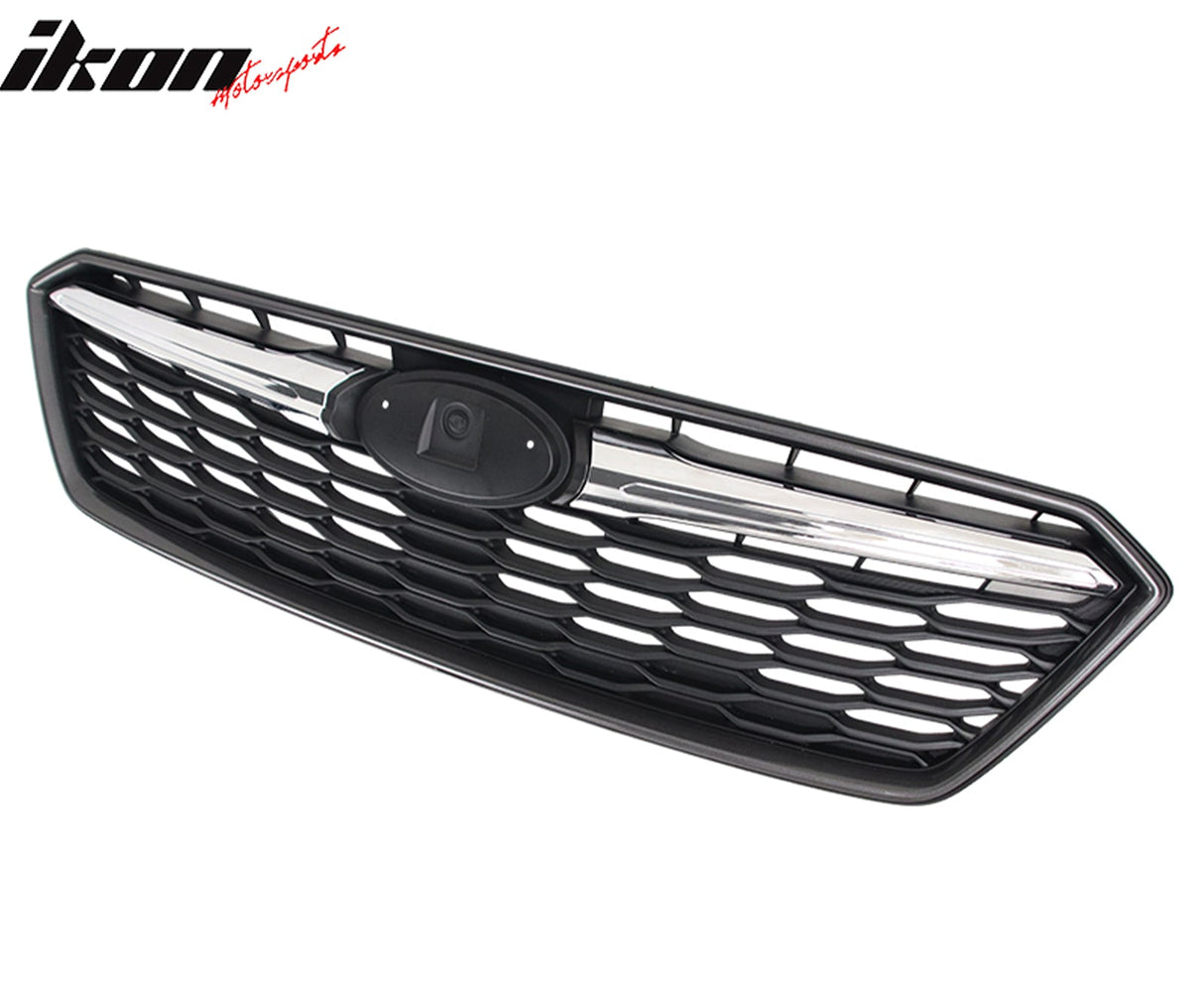 2017-2019 Subaru Impreza OE Front Bumper Grille Gray W/ Chrome ABS