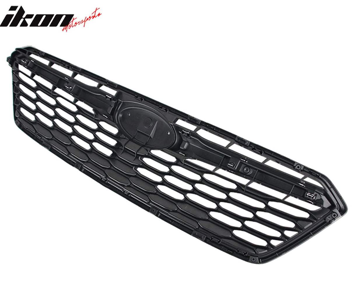 2017-2019 Subaru Impreza OE Front Bumper Grille Gray W/ Chrome ABS