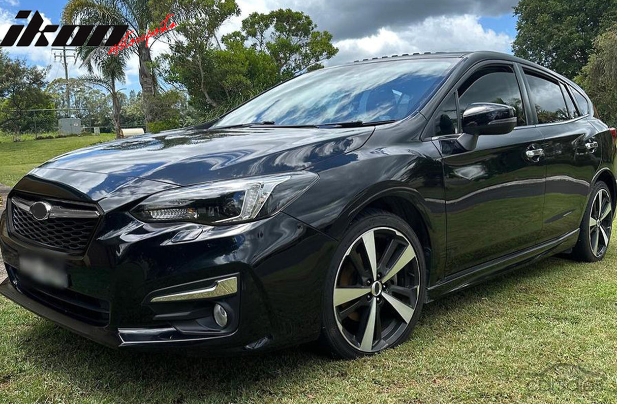 2017-2019 Subaru Impreza OE Front Bumper Grille Gray W/ Chrome ABS