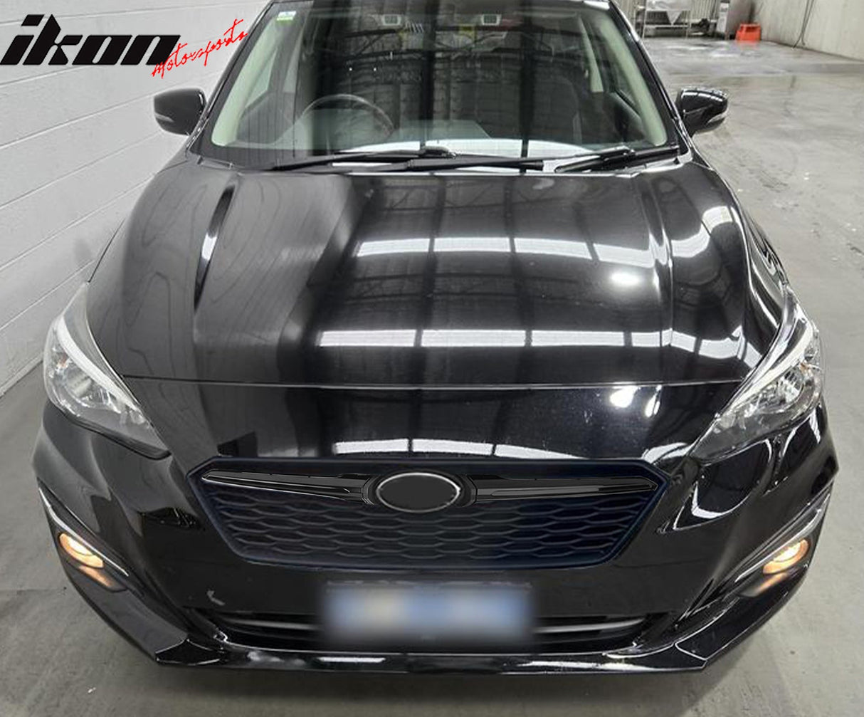 2017-2019 Subaru Impreza OE Front Bumper Grille Gloss Black ABS