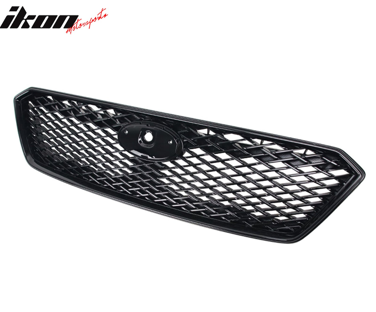 2017-2019 Subaru Impreza Sport Front Bumper Grille Gloss Black ABS