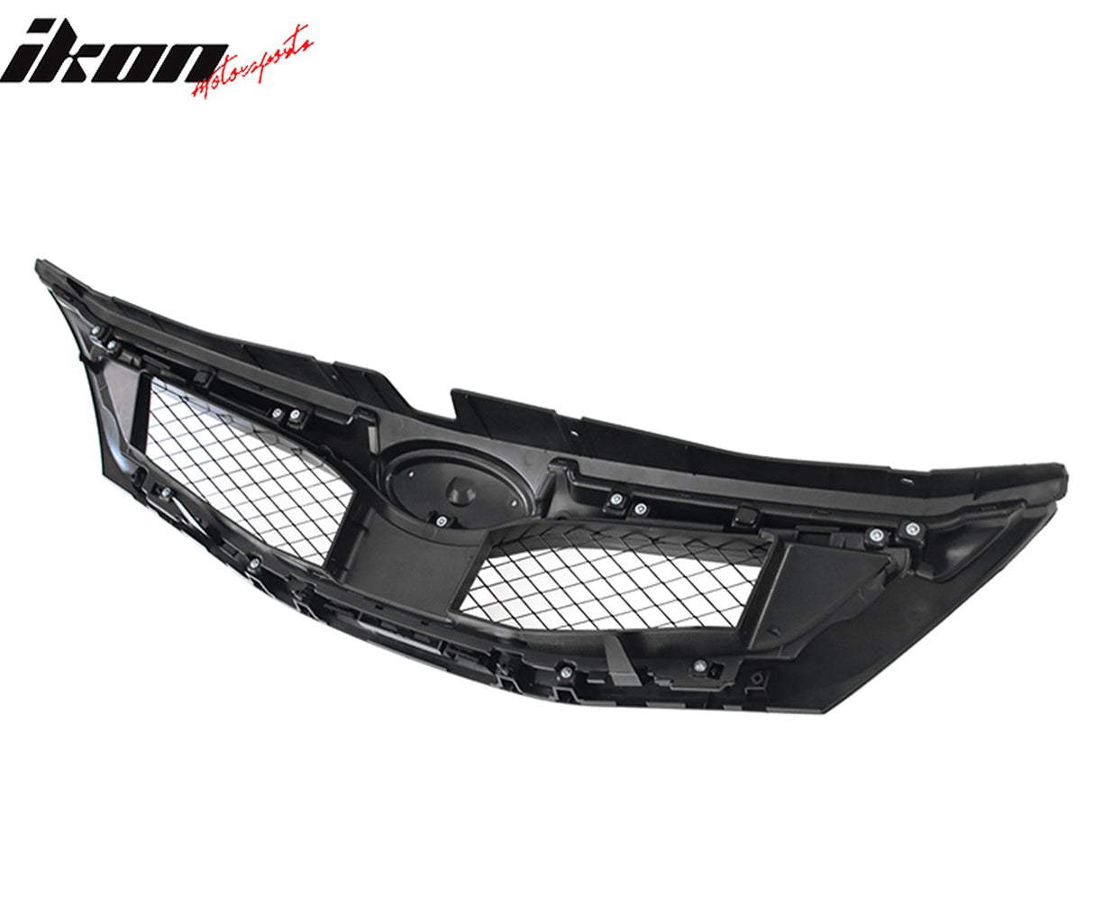 2008-2010 Subaru Impreza WRX OE Style Grille Gloss Black W/ Silver ABS