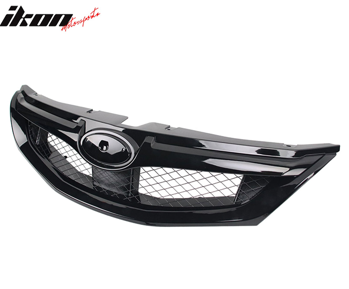 2008-2010 Subaru Impreza WRX Hatchback OE Style Grille Gloss Black ABS