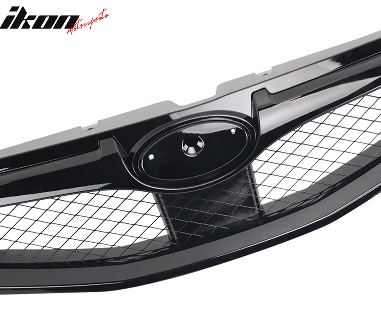 2008-2010 Subaru Impreza WRX Hatchback OE Style Grille Gloss Black ABS