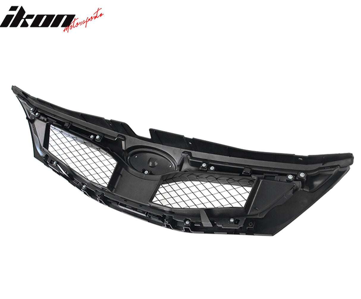 2008-2010 Subaru Impreza WRX OE Style Grille Matte Black W/ Silver ABS