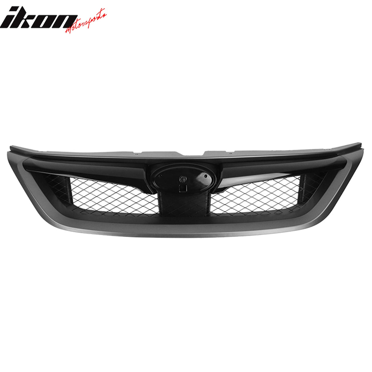 2011-2014 Subaru Impreza WRX OE Style Grille Gloss Black W/ Gray ABS