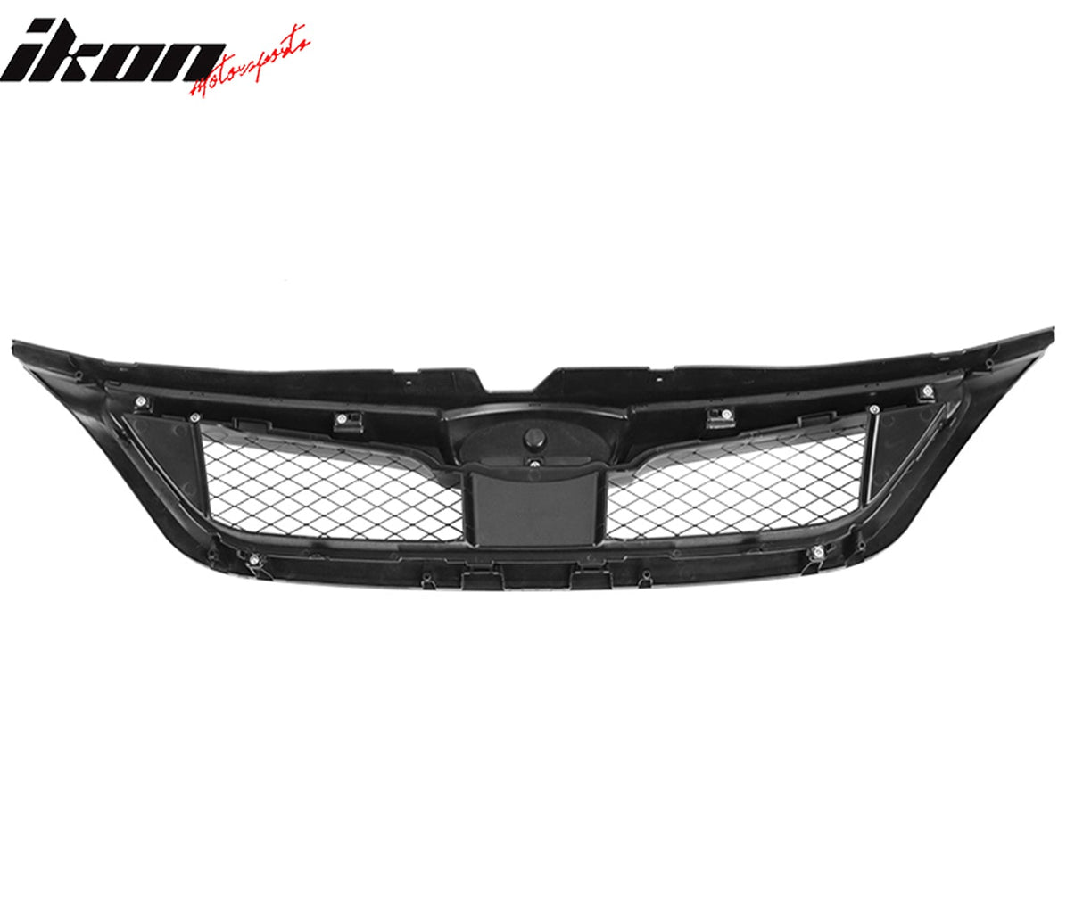 2011-2014 Subaru Impreza WRX OE Style Grille Gloss Black W/ Gray ABS
