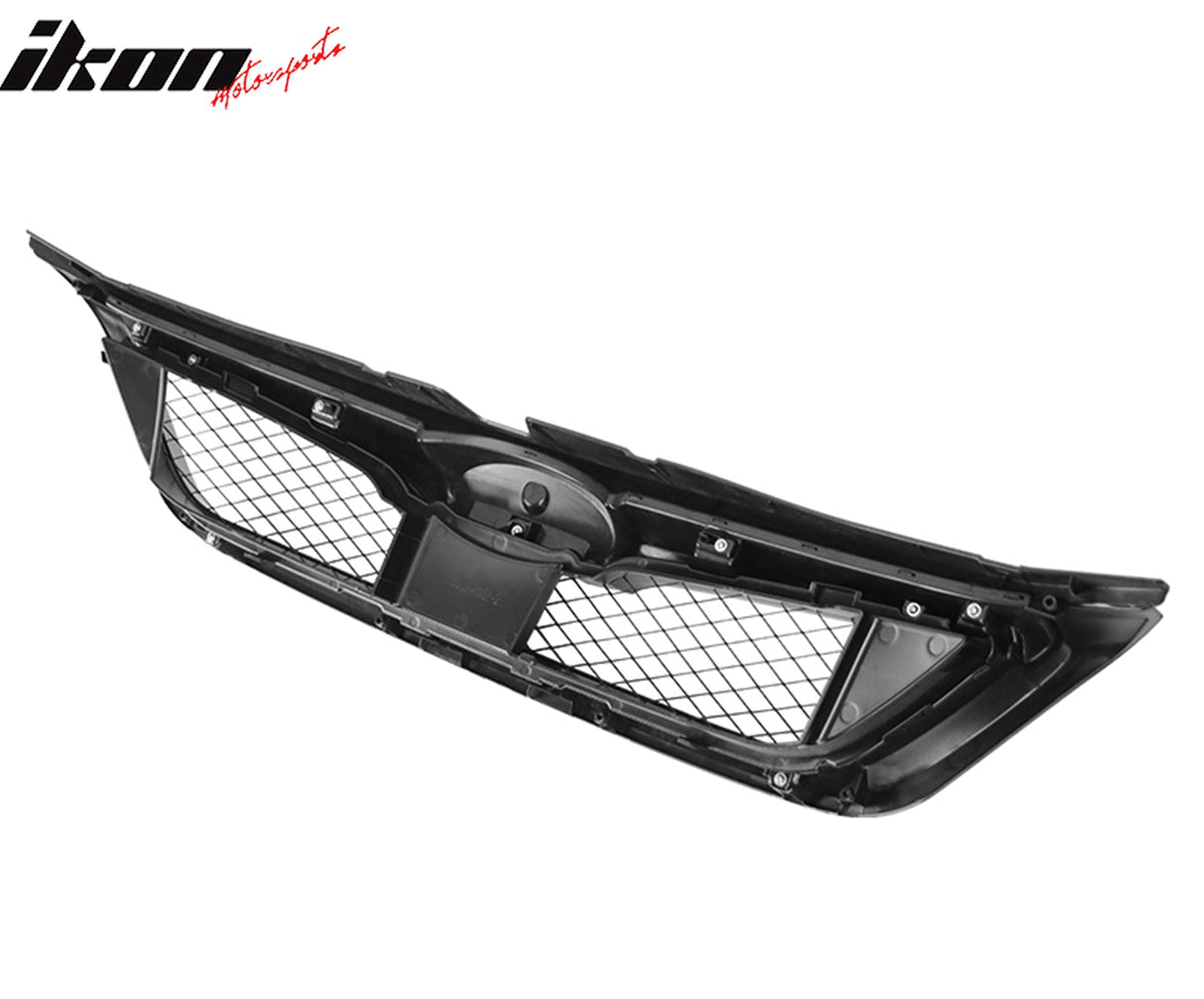 2011-2014 Subaru Impreza WRX OE Style Grille Gloss Black W/ Gray ABS