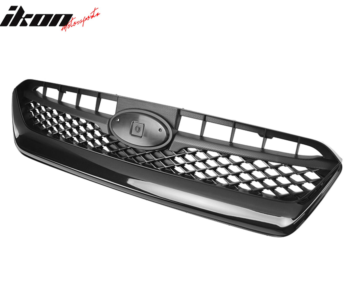 2015-2017 Subaru WRX Gloss Black OE Style Front Bumper Grille ABS