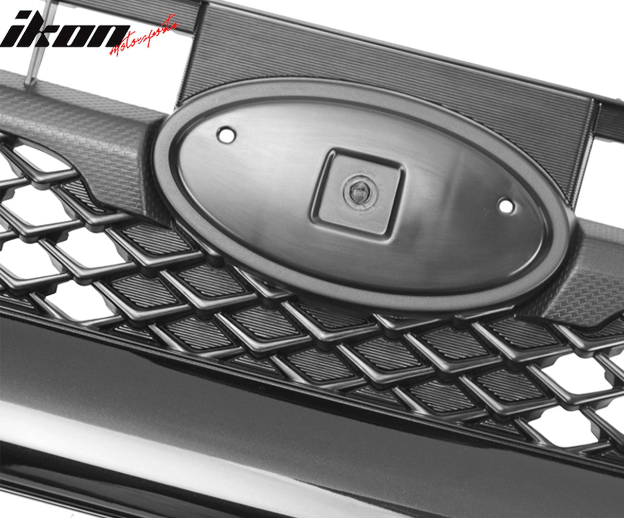 2015-2017 Subaru WRX Gloss Black OE Style Front Bumper Grille ABS