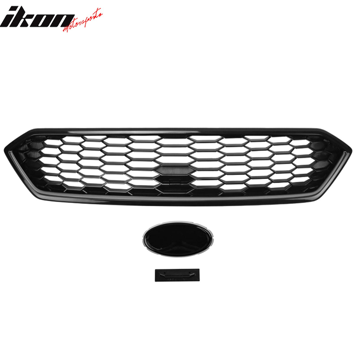 2018-2021 Subaru WRX Gloss Black JDM Style Front Bumper Grille ABS