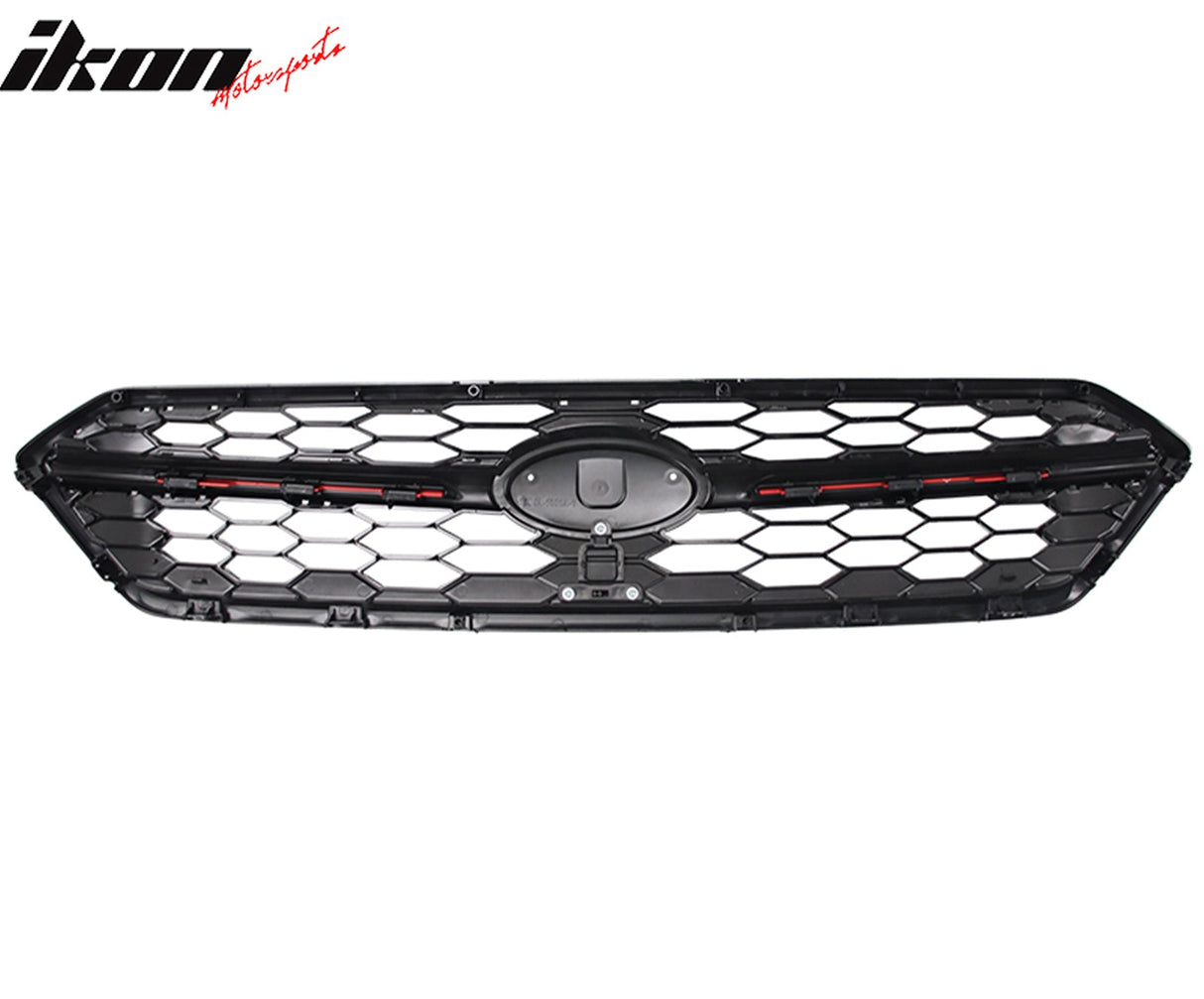 2018-2021 Subaru WRX Gloss Black W/ Red STI Style Front Grille ABS