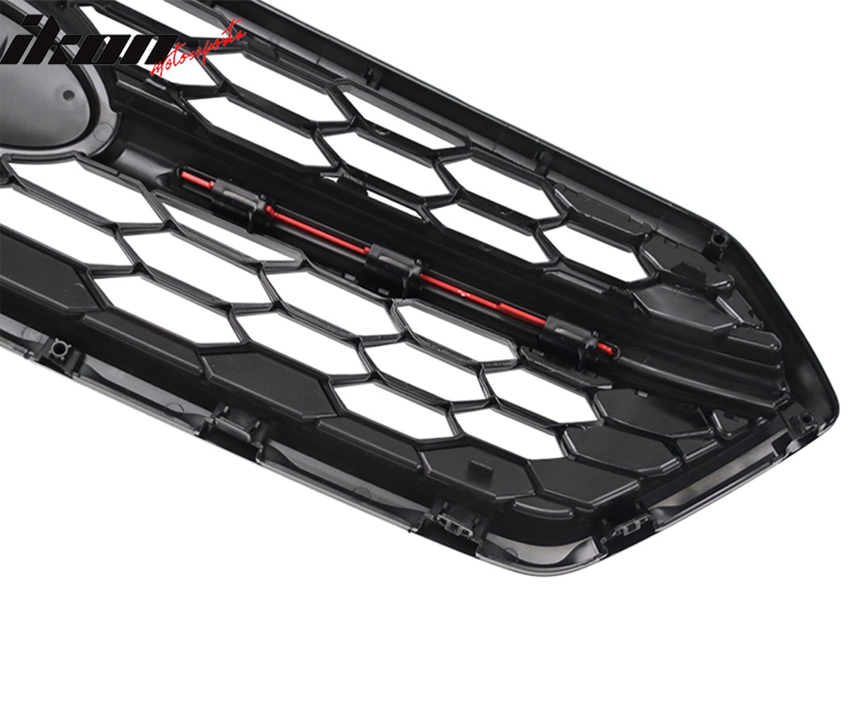 2018-2021 Subaru WRX Gloss Black W/ Red STI Style Front Grille ABS