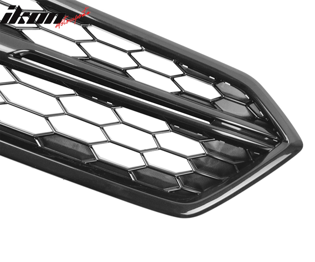 2018-2021 Subaru WRX Gloss Black STI Style Front Bumper Grille ABS