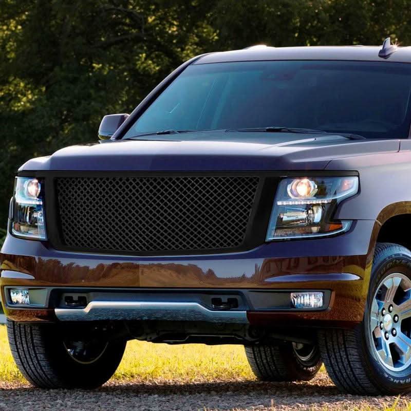 Spec-D Grill Chevy Tahoe (2014-2015) Mesh Gloss Black