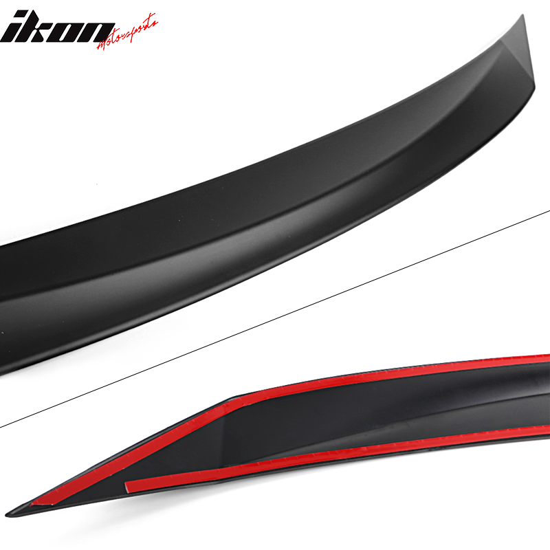 2016-2018 Honda Civic Matte Black Front Bonnet Lip Molding Trim Bar
