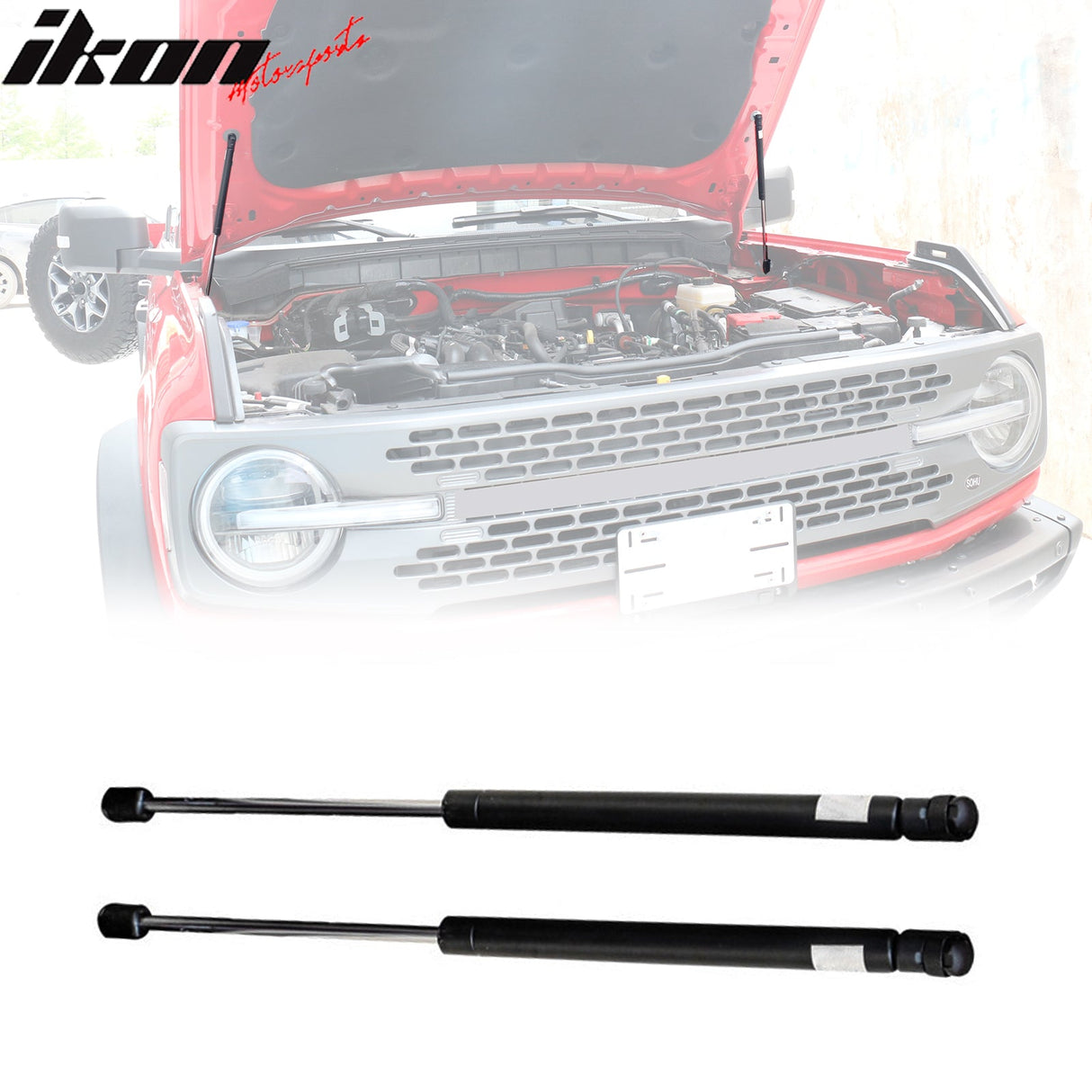 2021-2025 Ford Bronco Carbon Steel Hood Hydraulic Rod Lift Shock Strut