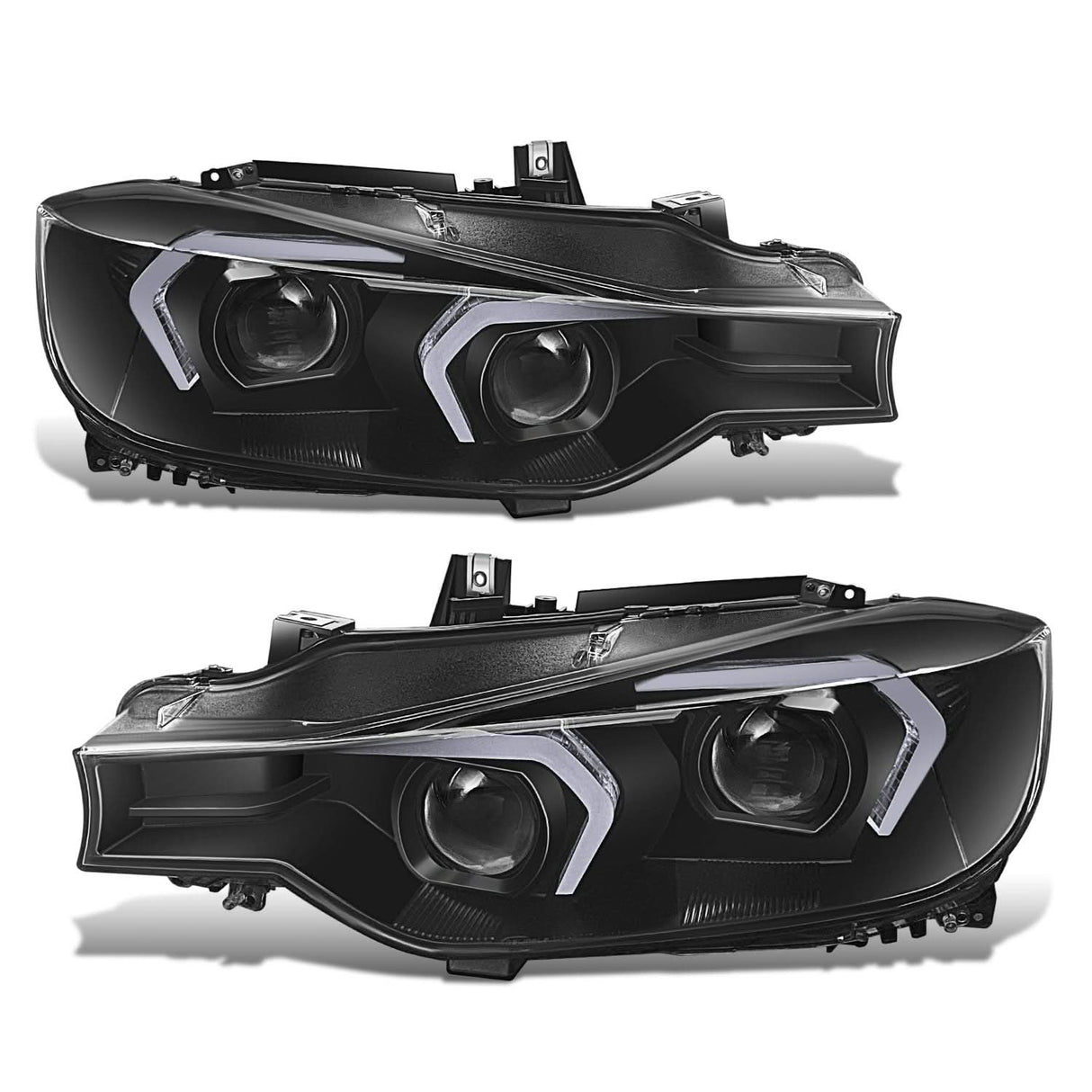 2012-2015 BMW 320I 328D 328I 335I 3D LED Swoosh Projector Headlights