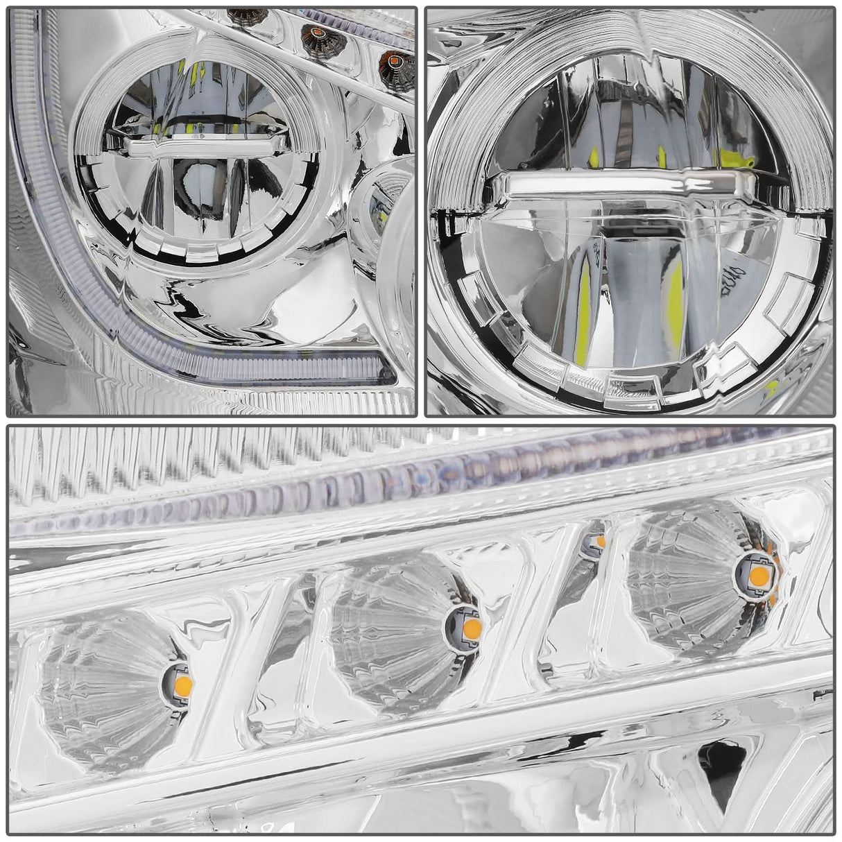 2013-2021 Kenworth T680 Chrome Headlights