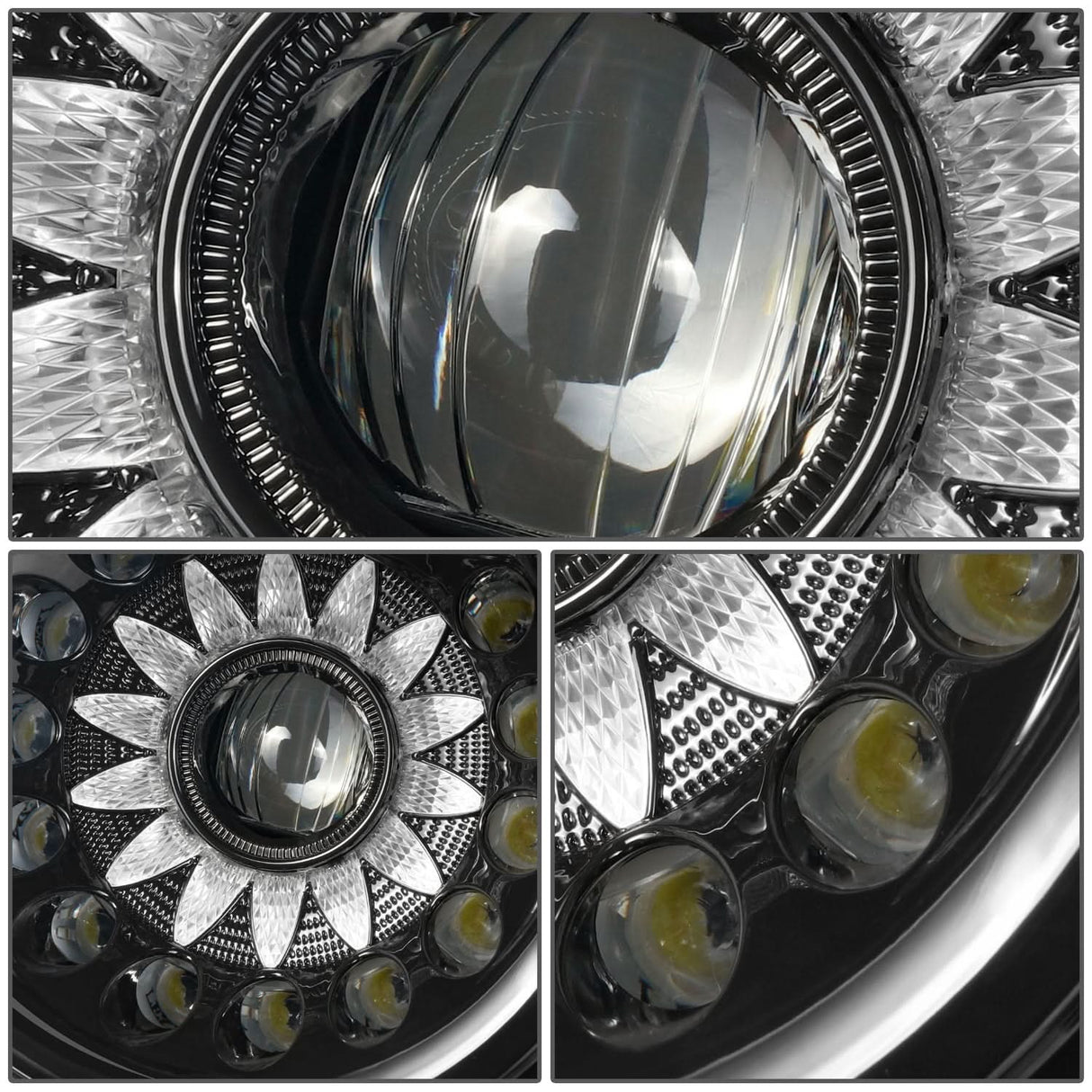 2008-2014 Dodge Challenger LED Headlights Black