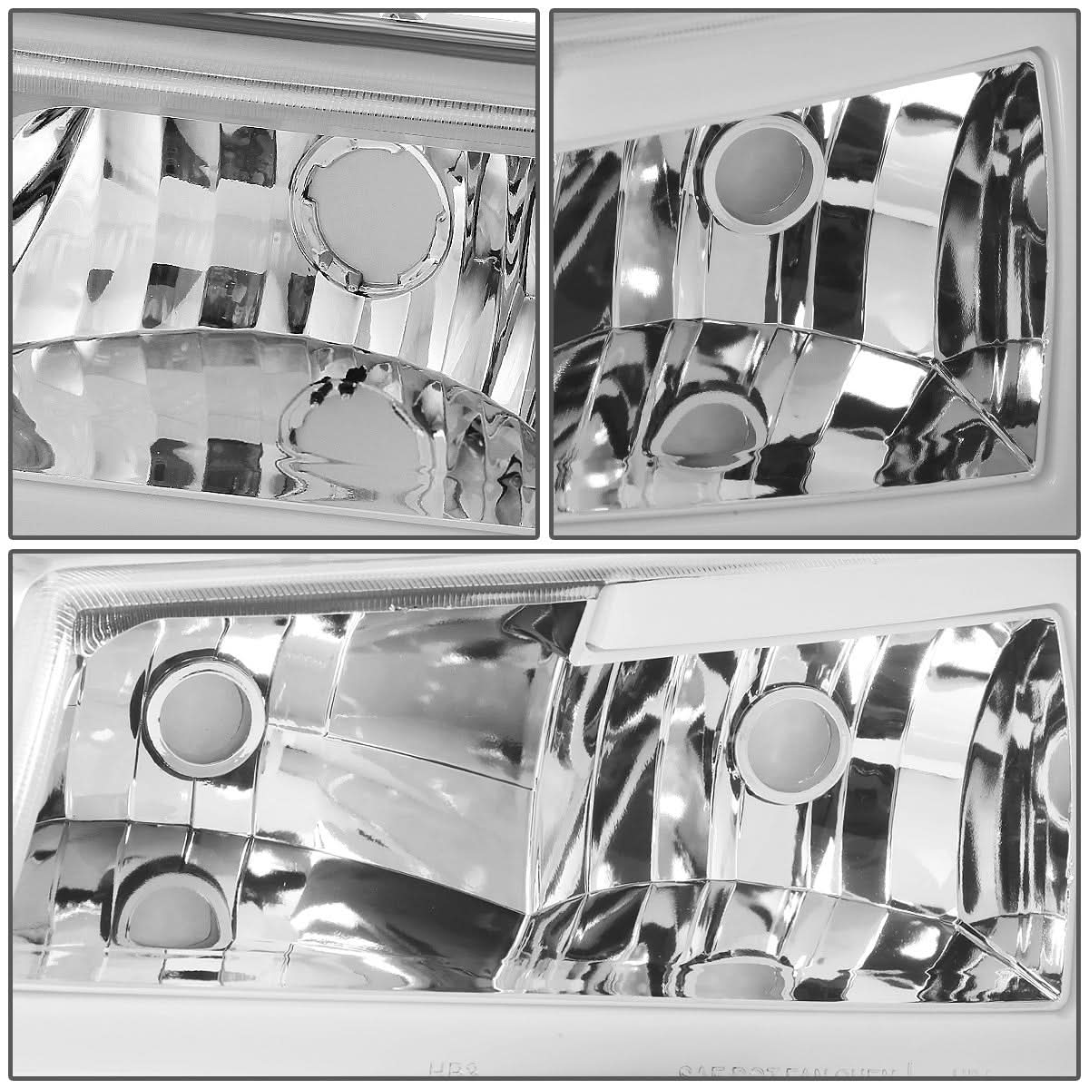 03-07 Chevrolet Silverado LED DRL Headlights Chrome Housing 4PC