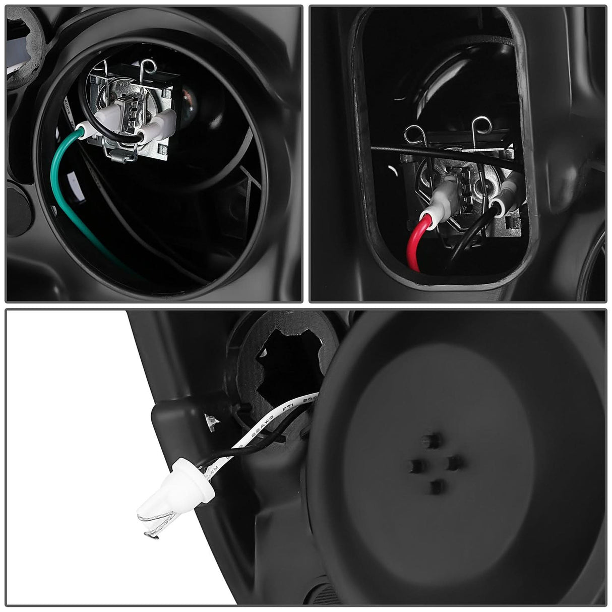 2019-2024 Ram 1500 OE Style Headlights - Black Housing Clear Corner