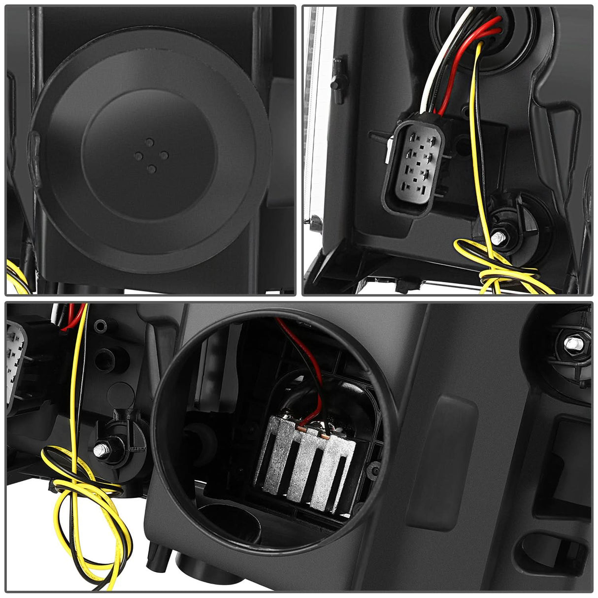 2007-2014 Cadillac Escalade Projector LED Switchback Headlights Chrome