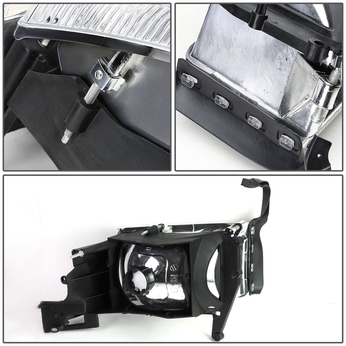 94-02 Dodge Ram OEM Style Chrome Housing Headlights - 2PC