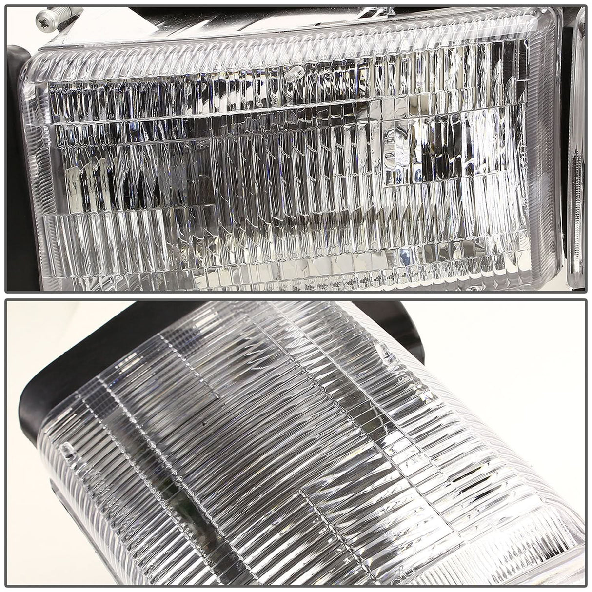 94-02 Dodge Ram OEM Style Headlights Chrome Housing 4PC Kit