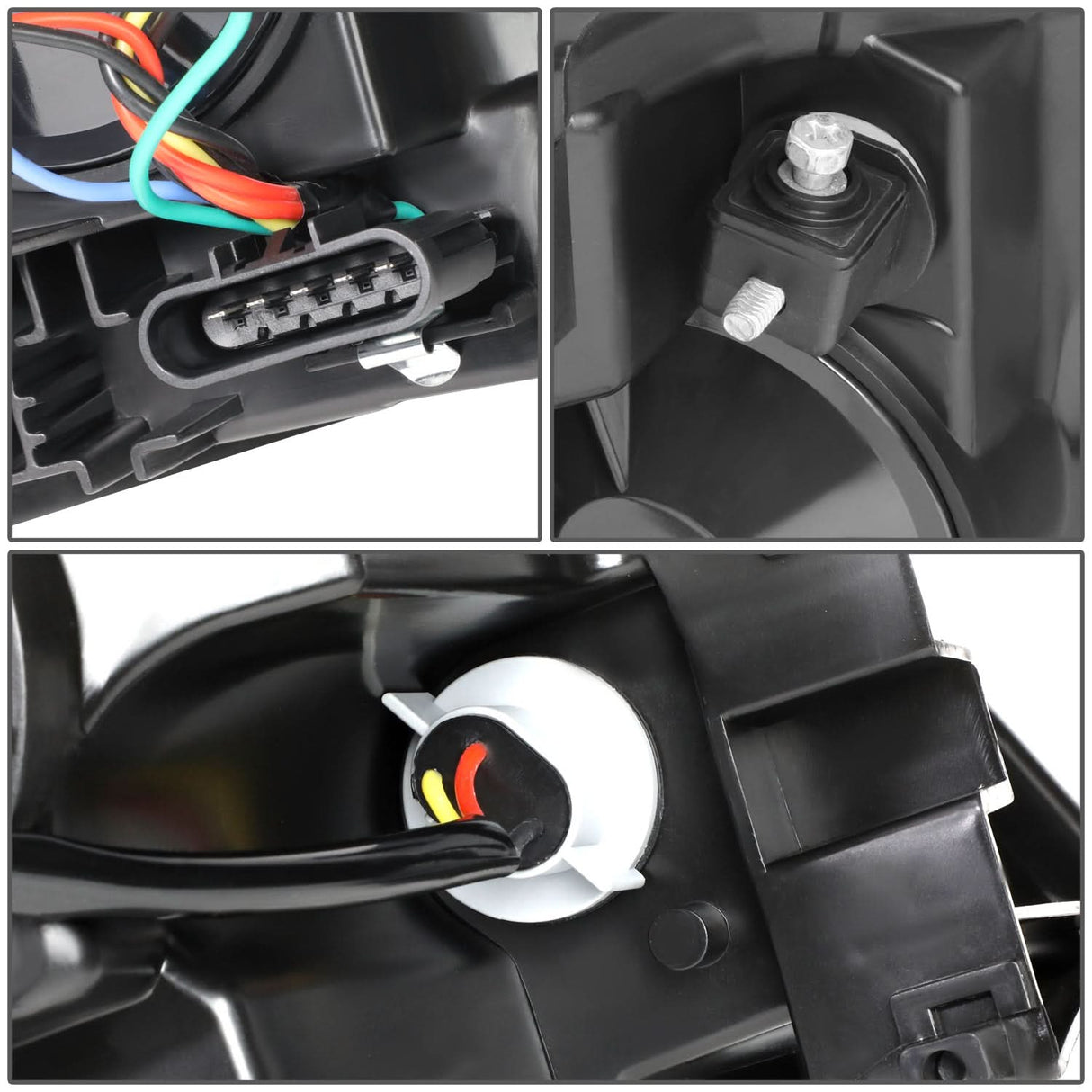 06-16 Chevrolet Impala / Monte Carlo Black Housing Headlights