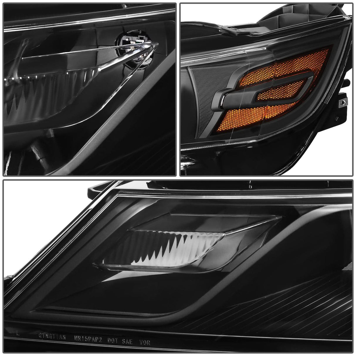 2015-2019 Chevrolet Impala OE Style Projector Headlights Black Housing