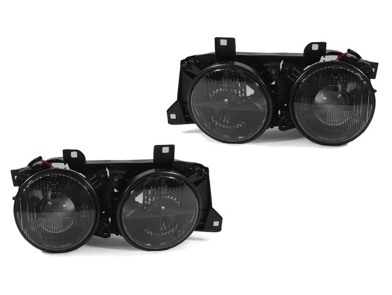 1989-1996 BMW E34 5 Series Cross Hair Projector Headlights