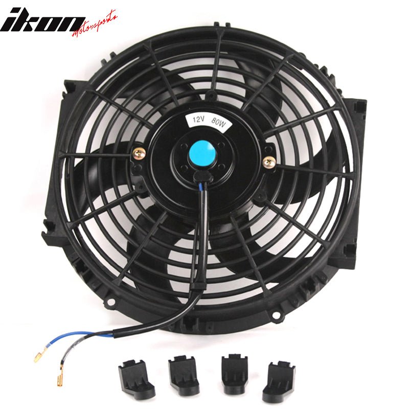 10in Pull Push Electric Radiator Engine Cooling Fan W/ Mount Kit