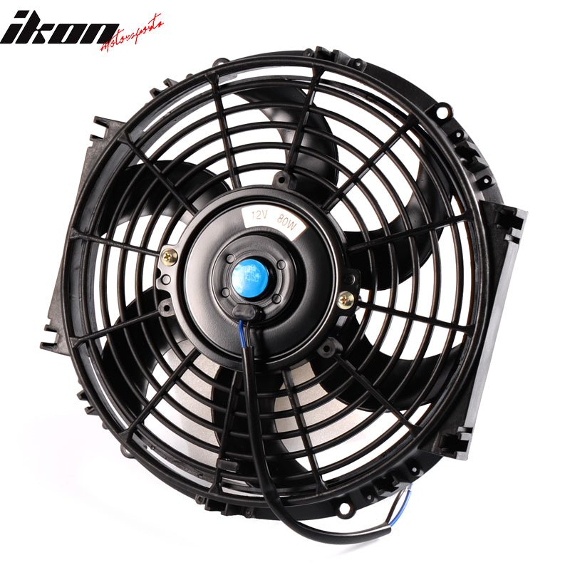 10in Pull Push Electric Radiator Engine Cooling Fan W/ Mount Kit