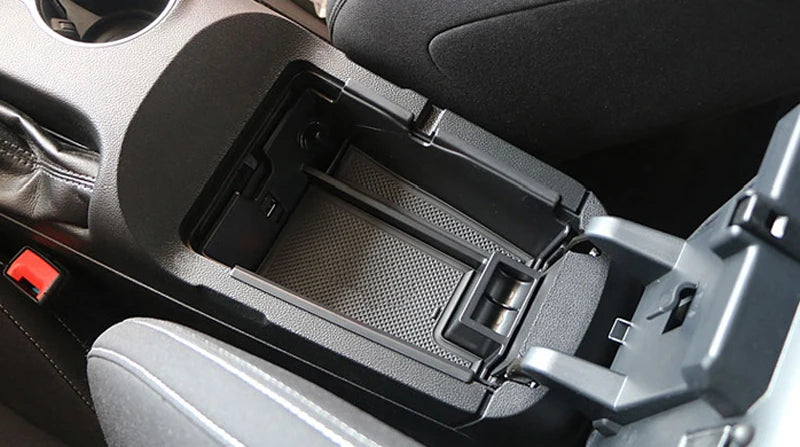 Ford Mustang Center Console Armrest Storage Organizer Tray (2017–2022)