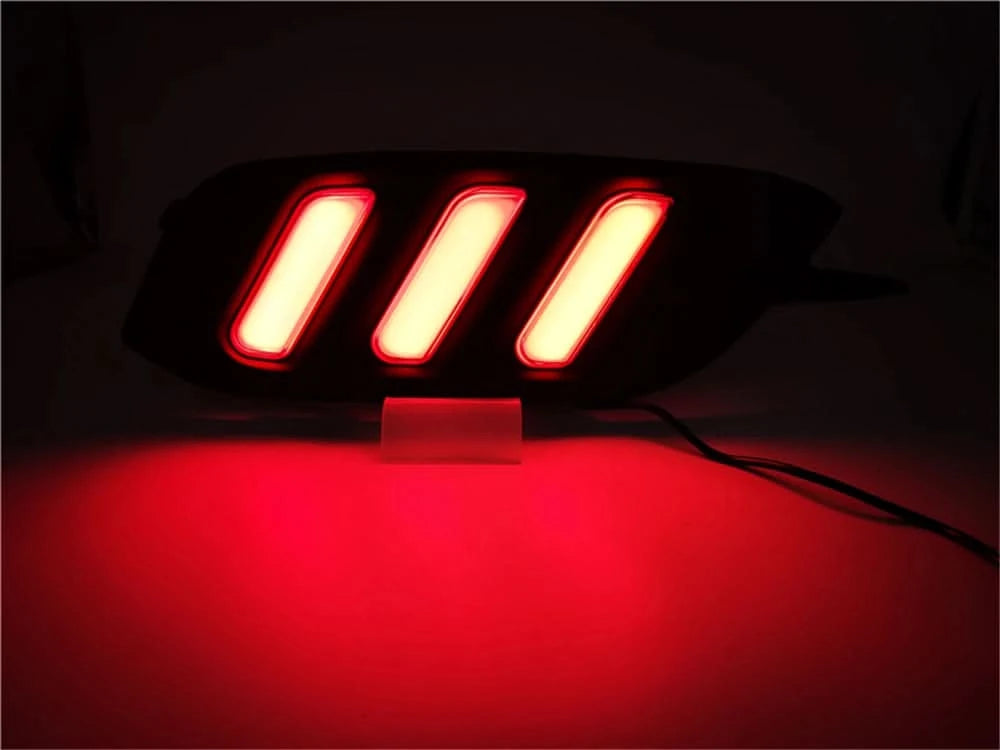 LED Rear Bumper Tail Light Set – For Honda Civic 2016–2018 | DRL, Brake & Turn Signal Reflector Lamps (Left & Right)