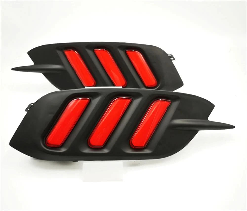 LED Rear Bumper Tail Light Set – For Honda Civic 2016–2018 | DRL, Brake & Turn Signal Reflector Lamps (Left & Right)