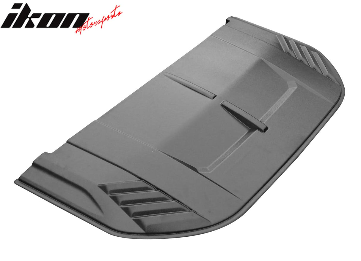 2021-2025 Ford Bronco Sanded Black Front Hood Bonnet Cover Trim ABS